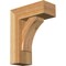 Ekena Millwork Thorton Block Rough Sawn Bracket w/ Offset Brace, Western Red Cedar, 6"W x 14"D x 18"H BKT0604X14X18THR05RWR - alternate 1